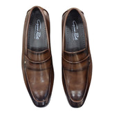 Gino Paoli Remmy Men's Slip-On Formal Shoes - Brown
